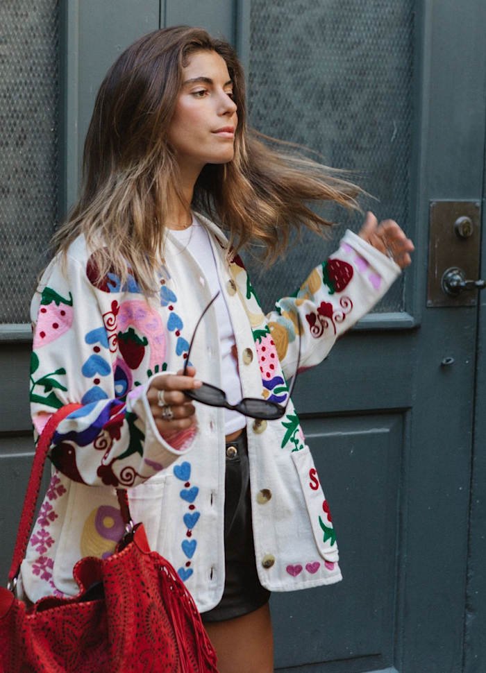 Maggie jacket white rose - Charly's