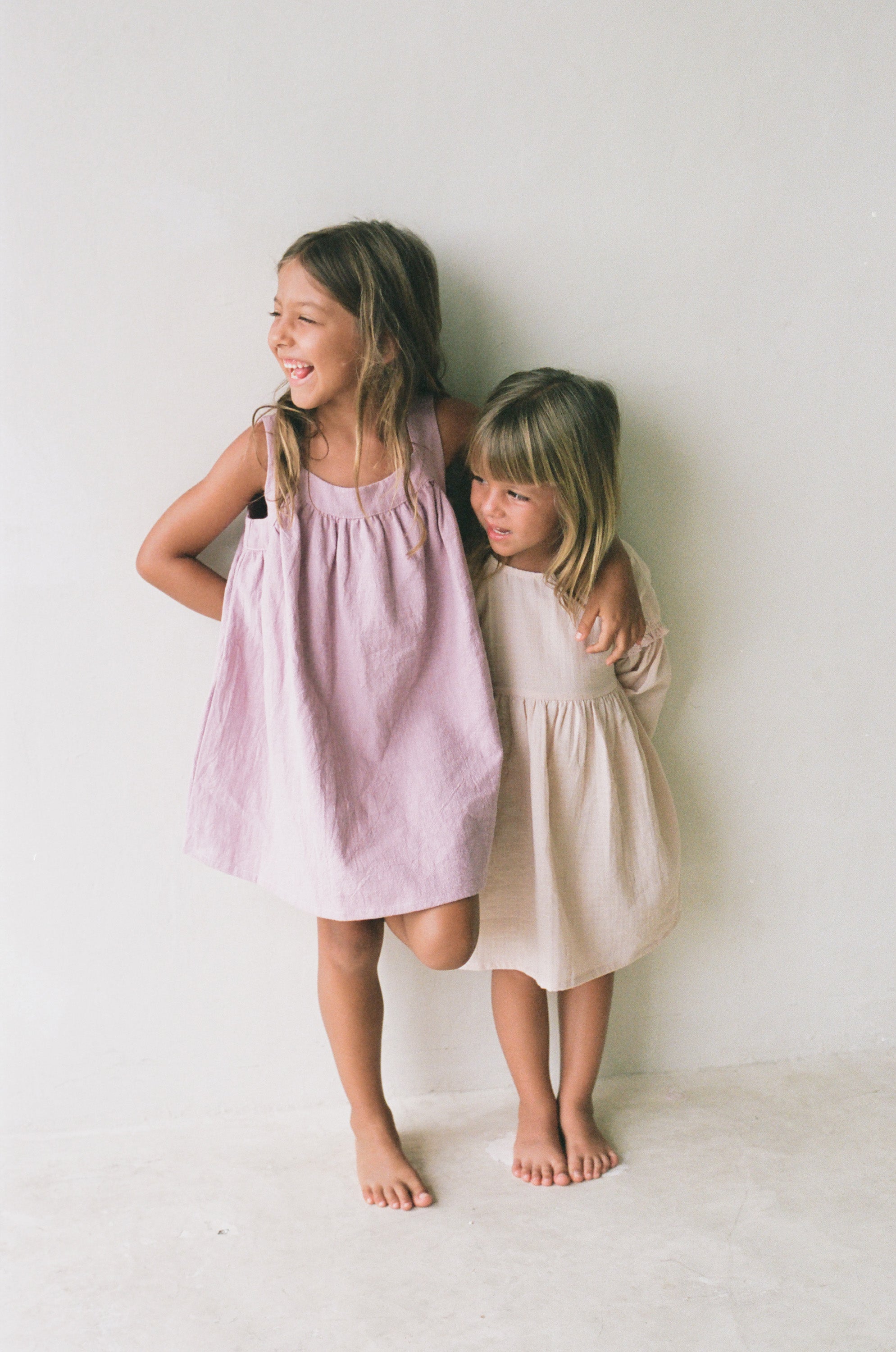 Illuka pinafore mauve