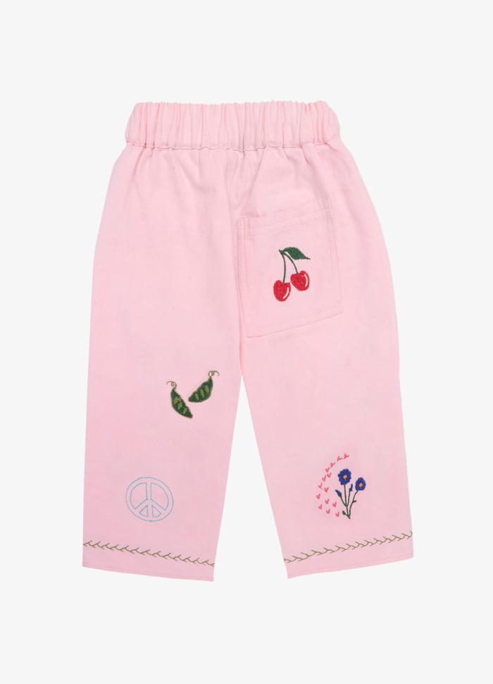 Oda MINI Organic Cotton Pants Rose - Charly's