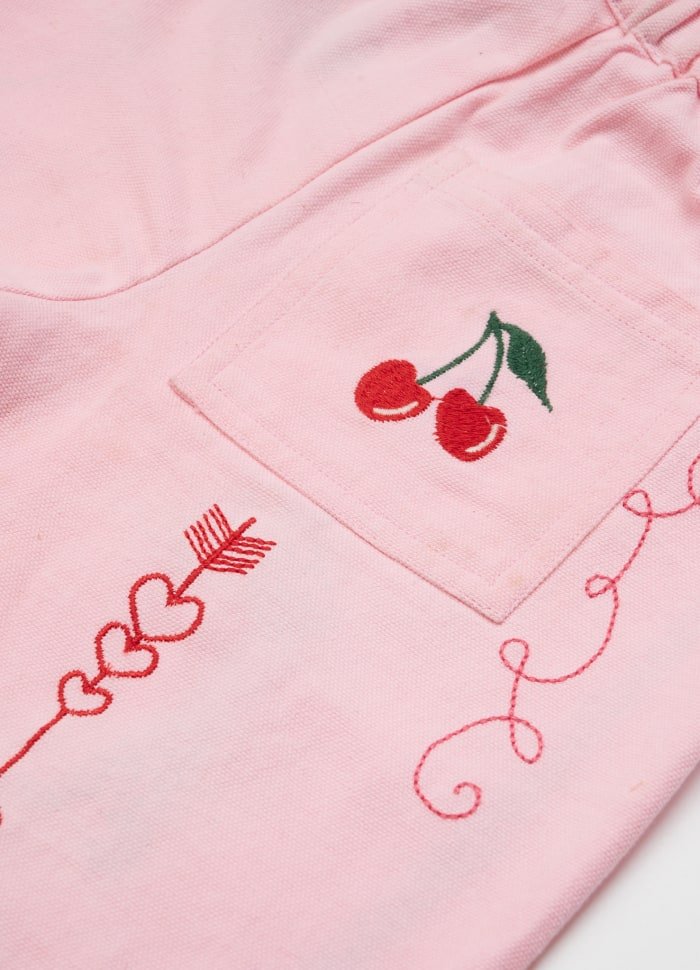 Oda MINI Organic Cotton Pants Rose - Charly's