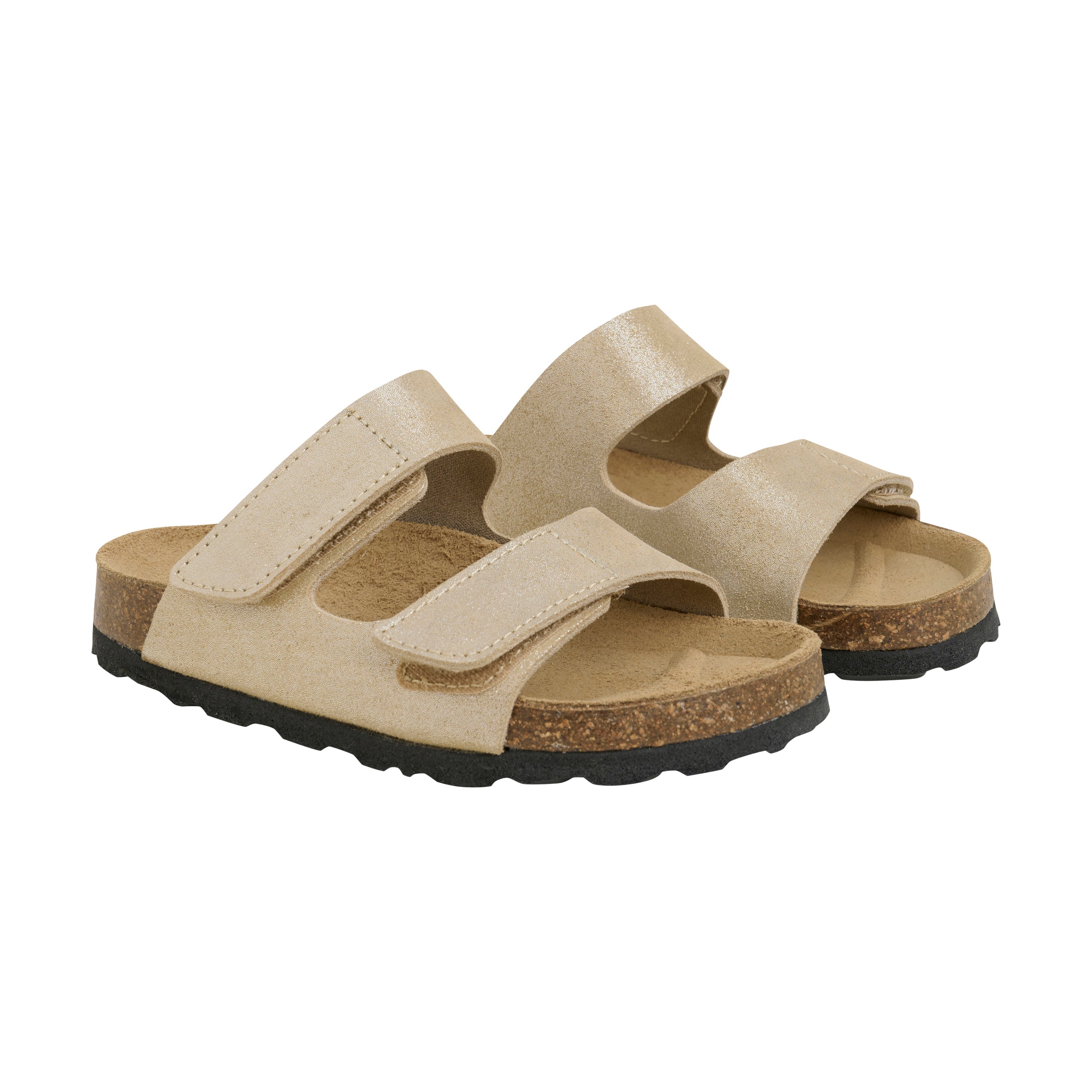 Sandal nubuck leather champagne beige - Charly's