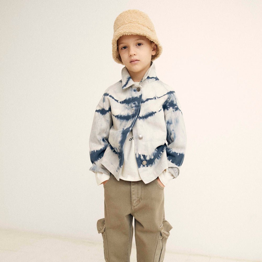 VINCENT OVERSHIRT TIE DYE NAVY - Charly's