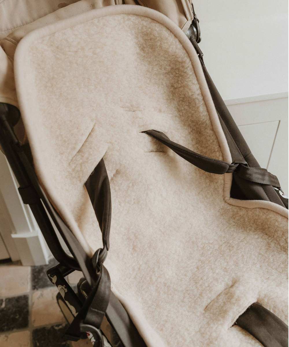 Buggy inleg 100%wol beige