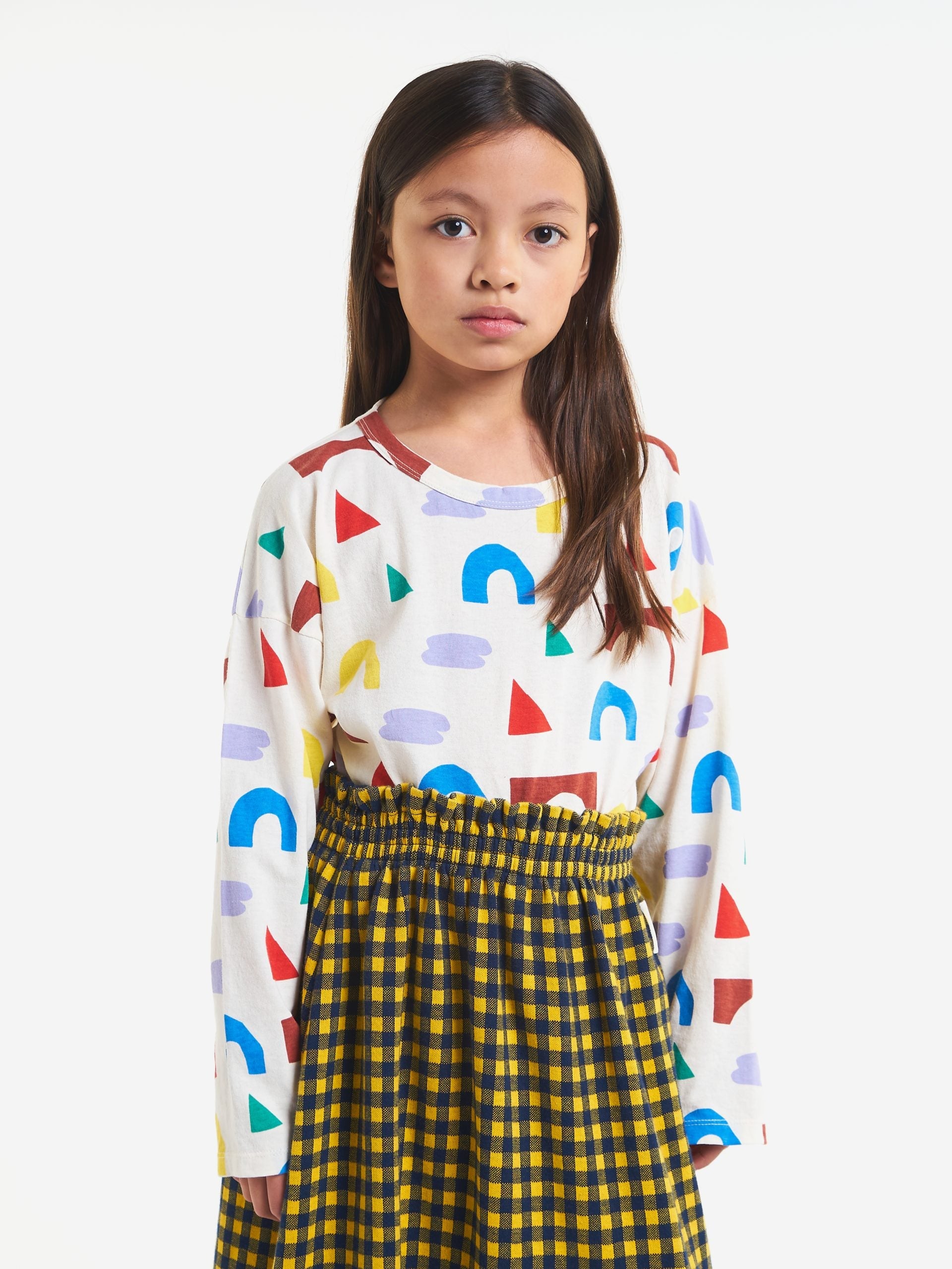 Bobo Choses BC vichy jacquard skirt | MIDNIGHT BLUE