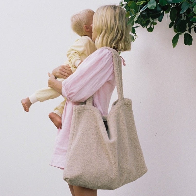 Mom Bag | Teddy | Beige
