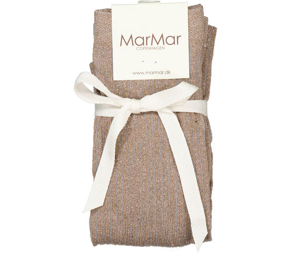 Glitter maillot voor kinderen (meisjes) in het goud van Mar Mar Copenhagen.
