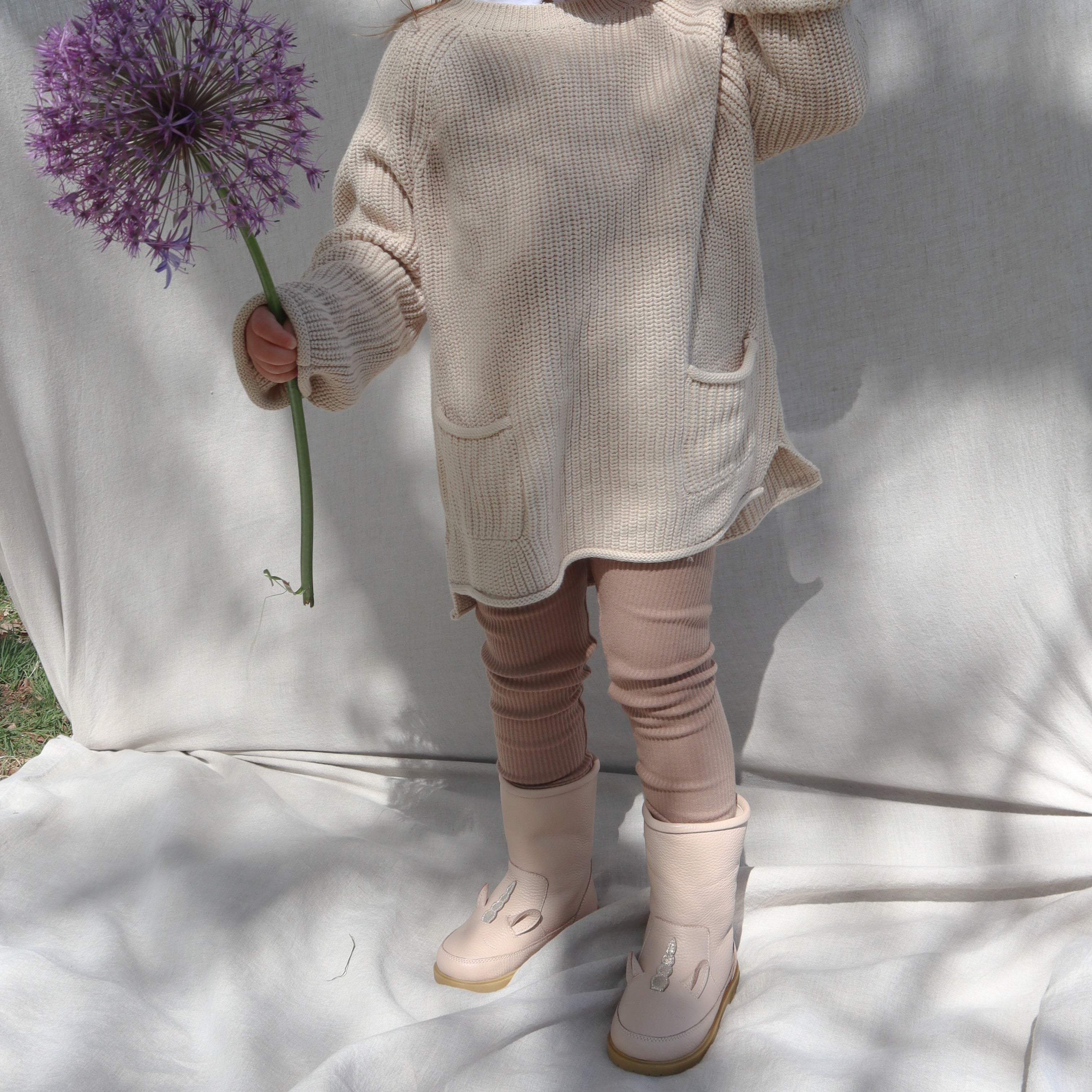 Leren boots voor kinderen met op de punt een unicorn van Donsje