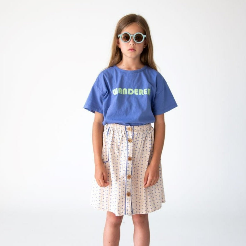 Wander & Wonder Piping Skirt - Rain Tile