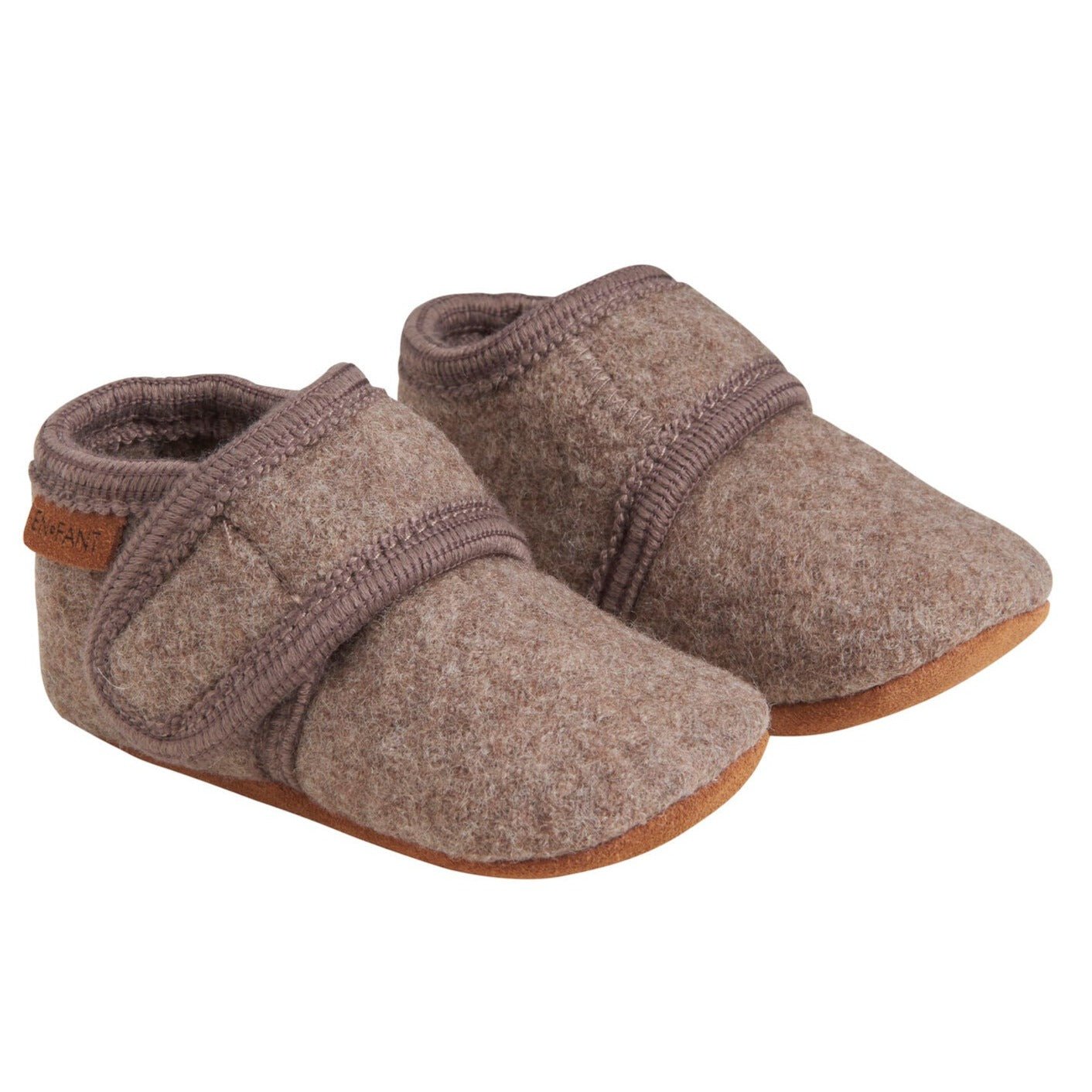 Babyslofjes wool walnut - Charly's