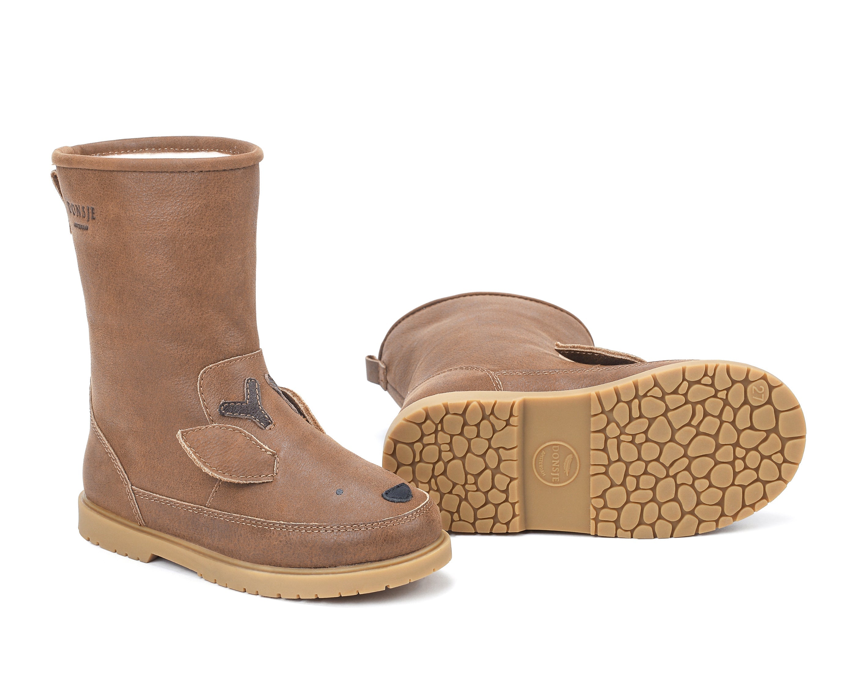 Boots chestnut leather - Charly's