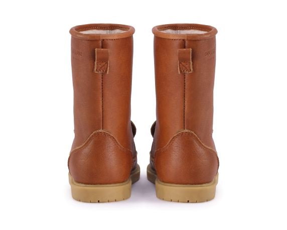 Boots cognac leather bear - Charly's