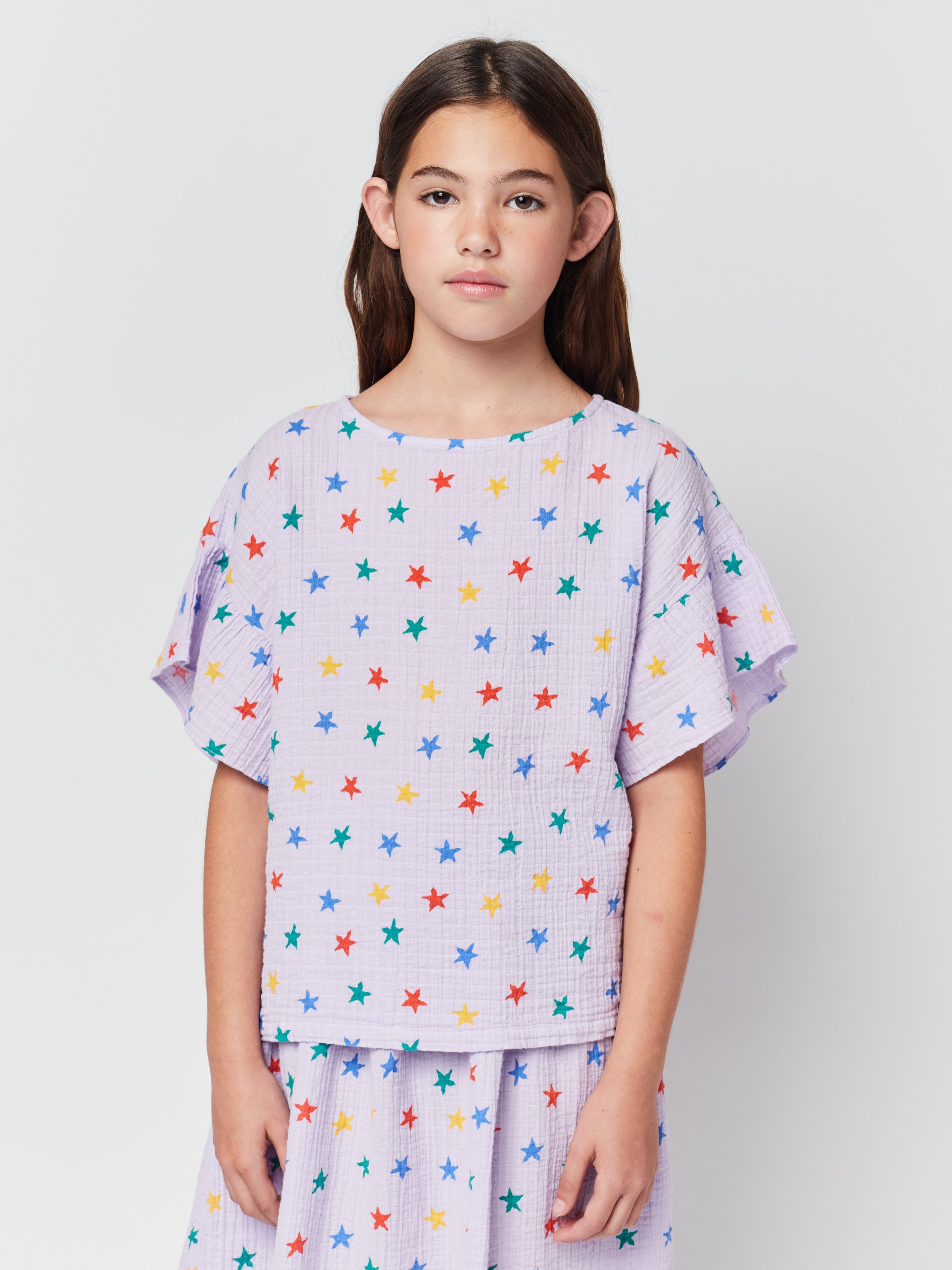 Multicolor Stars woven top - Charly's