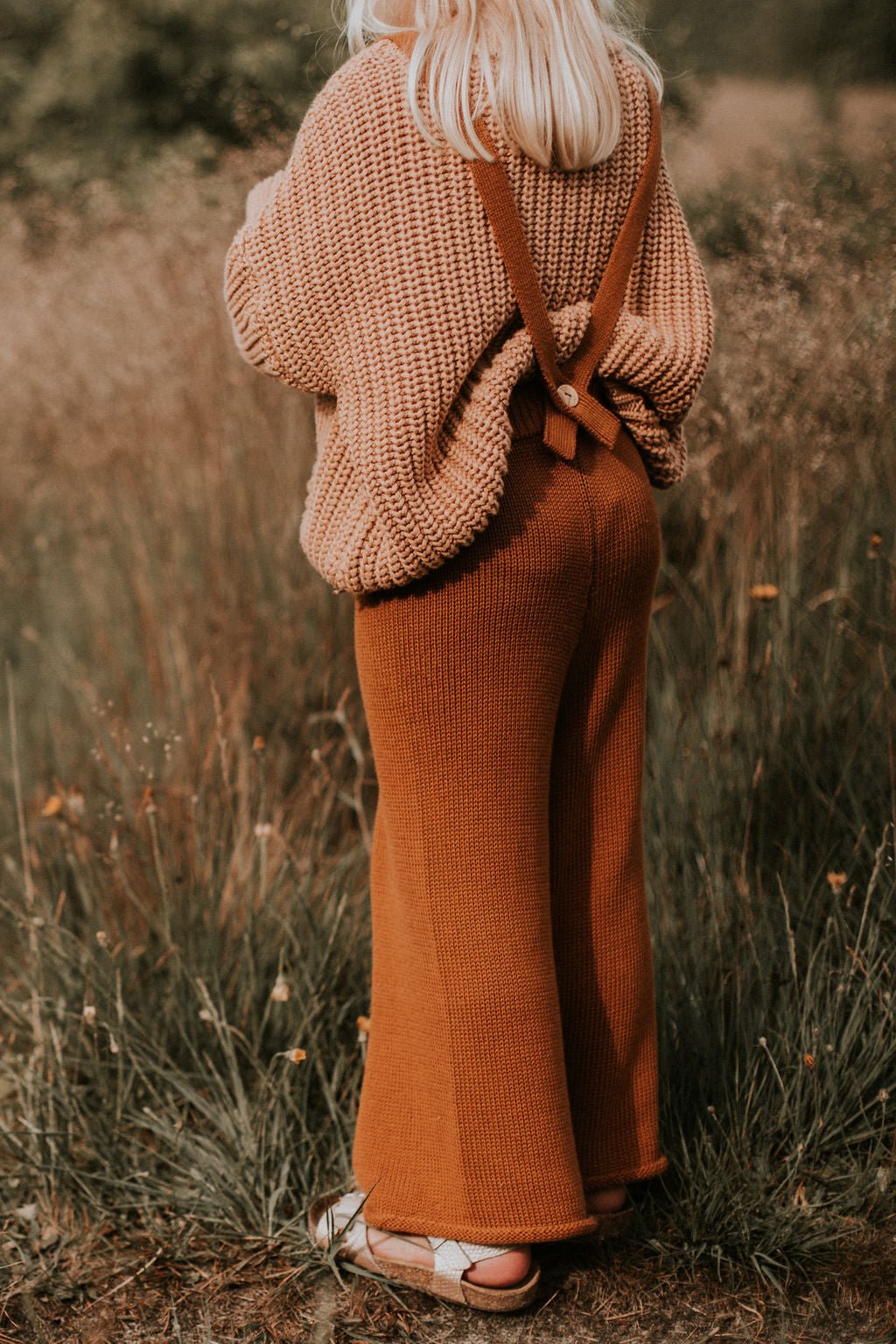 Yuki knitted trousers rust - Charly's