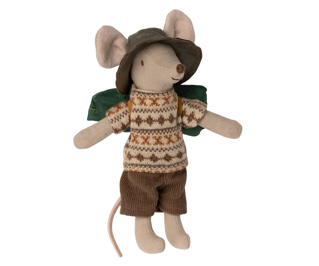 Maileg Hiker mouse brother Big