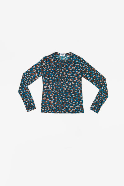 Scatchy Dots Longsleeve | Blauw