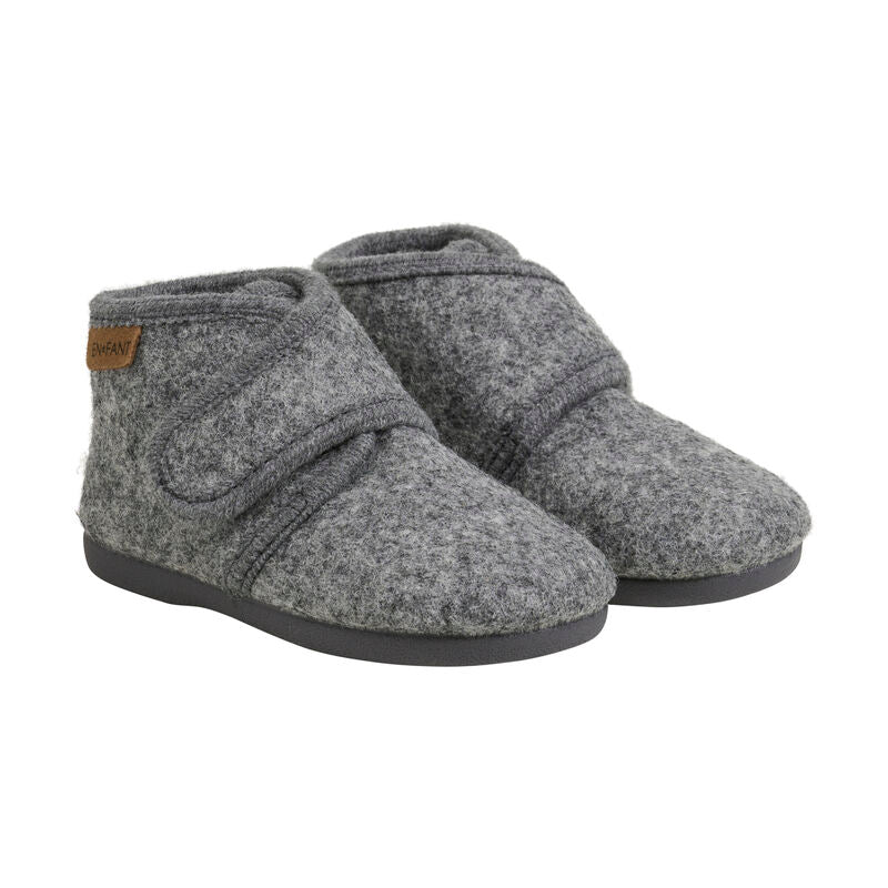 Slippers Wool | Dark Grey