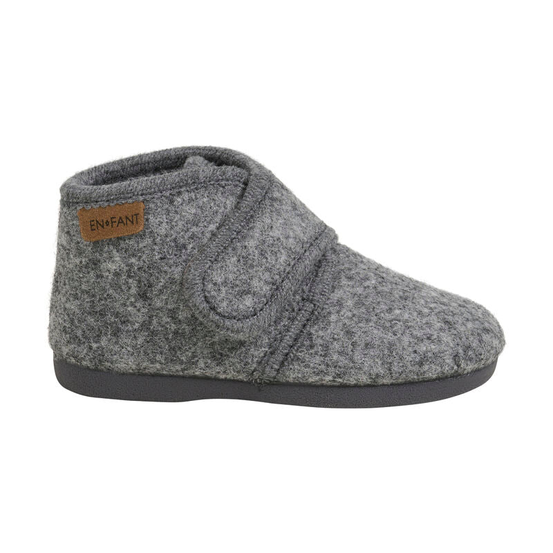 Slippers Wool | Dark Grey