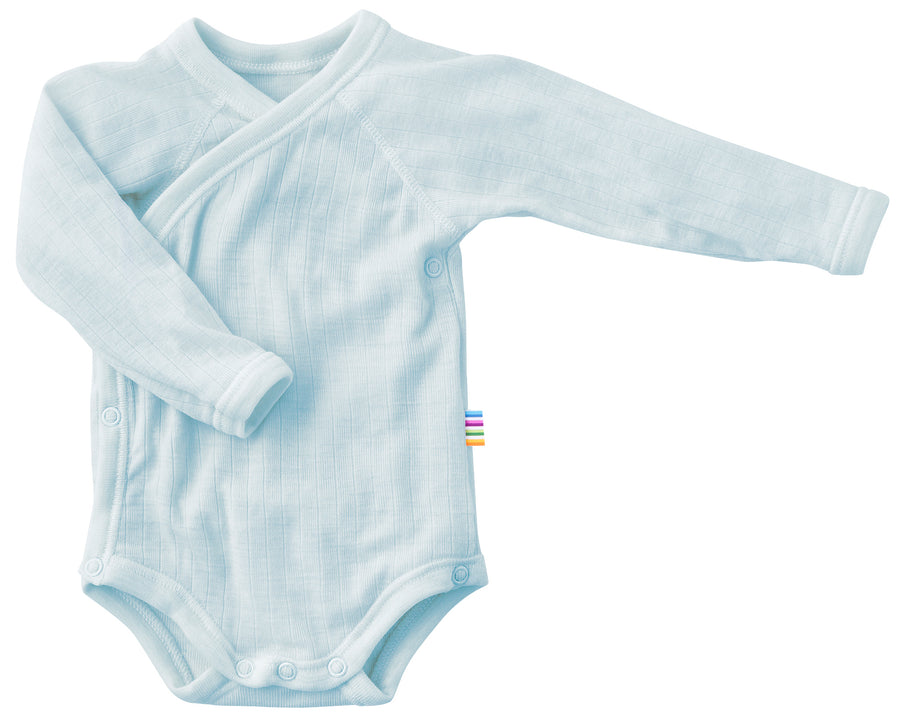 Wikkelromper Merino Wol | Light Blue