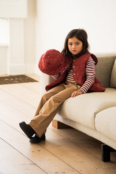 Quilted Bodywarmer Cherry Red