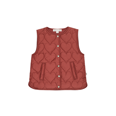 Quilted Bodywarmer Cherry Red