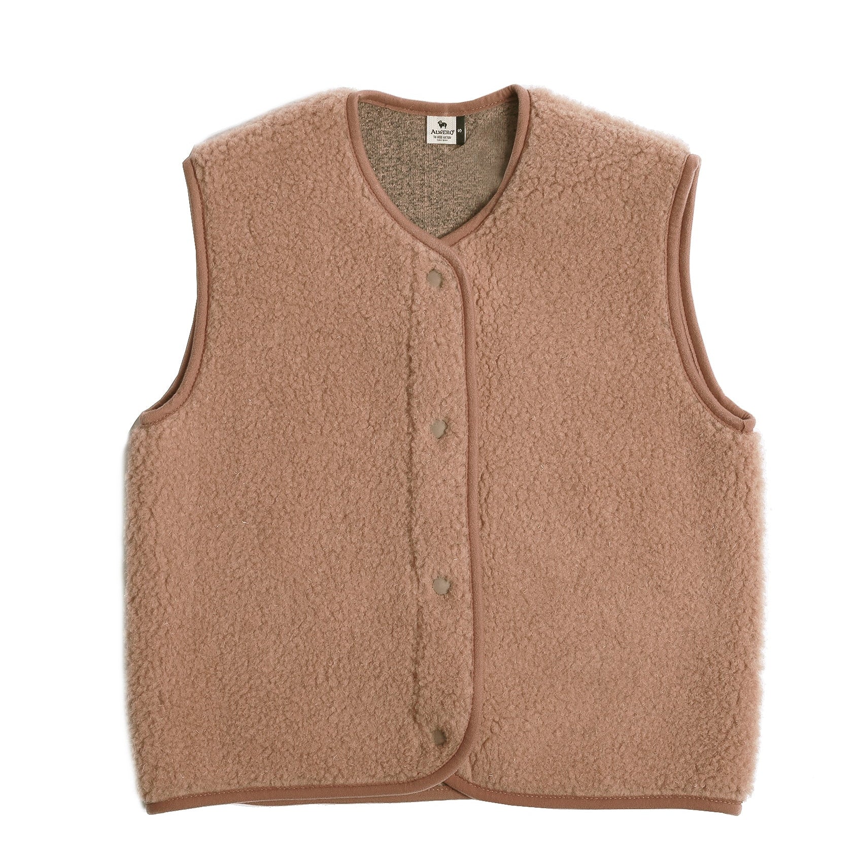 Alwero bodywarmer tyb light rugby tan voorkant