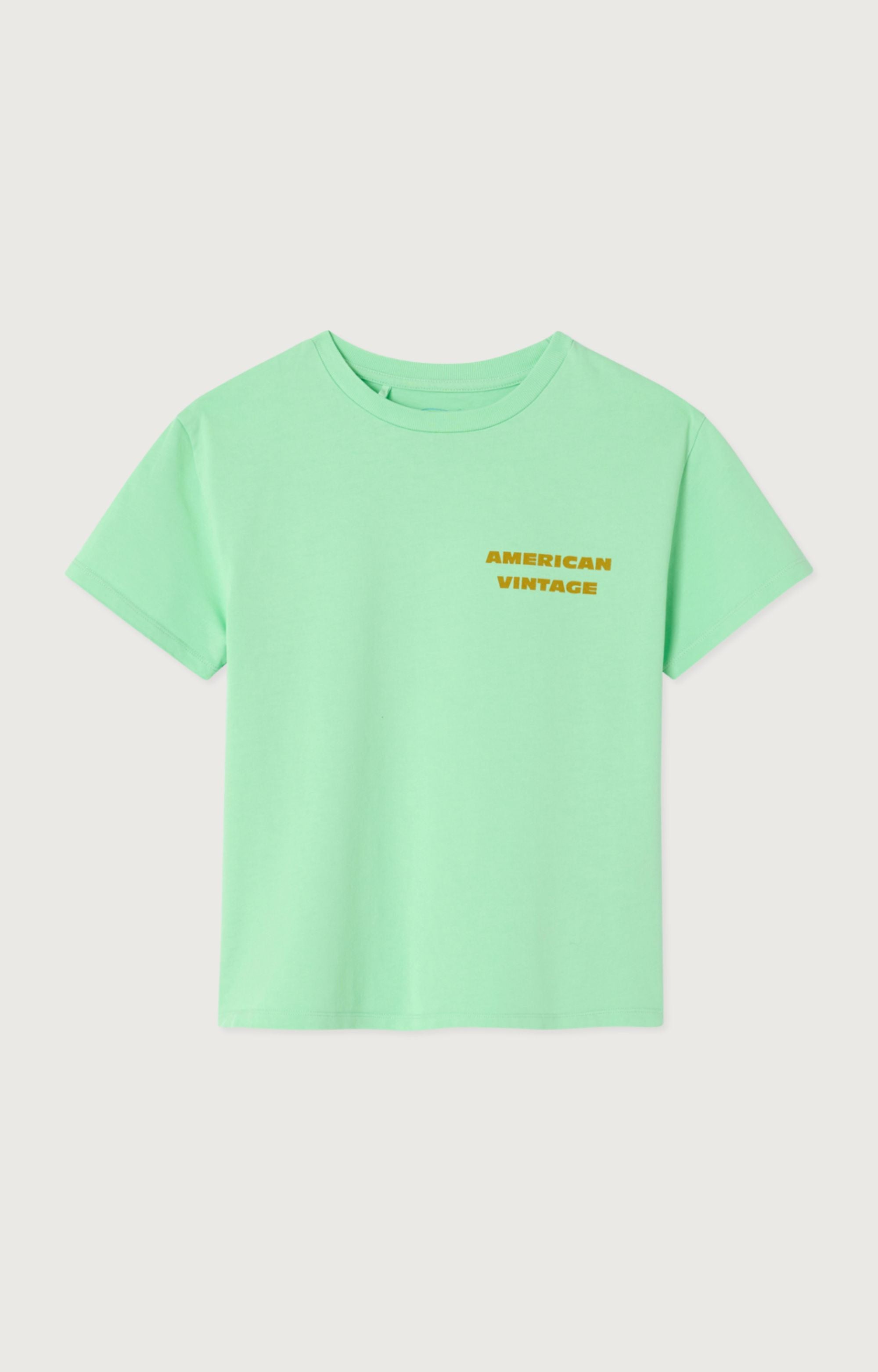 Voorzijde Tshirt groen amandier