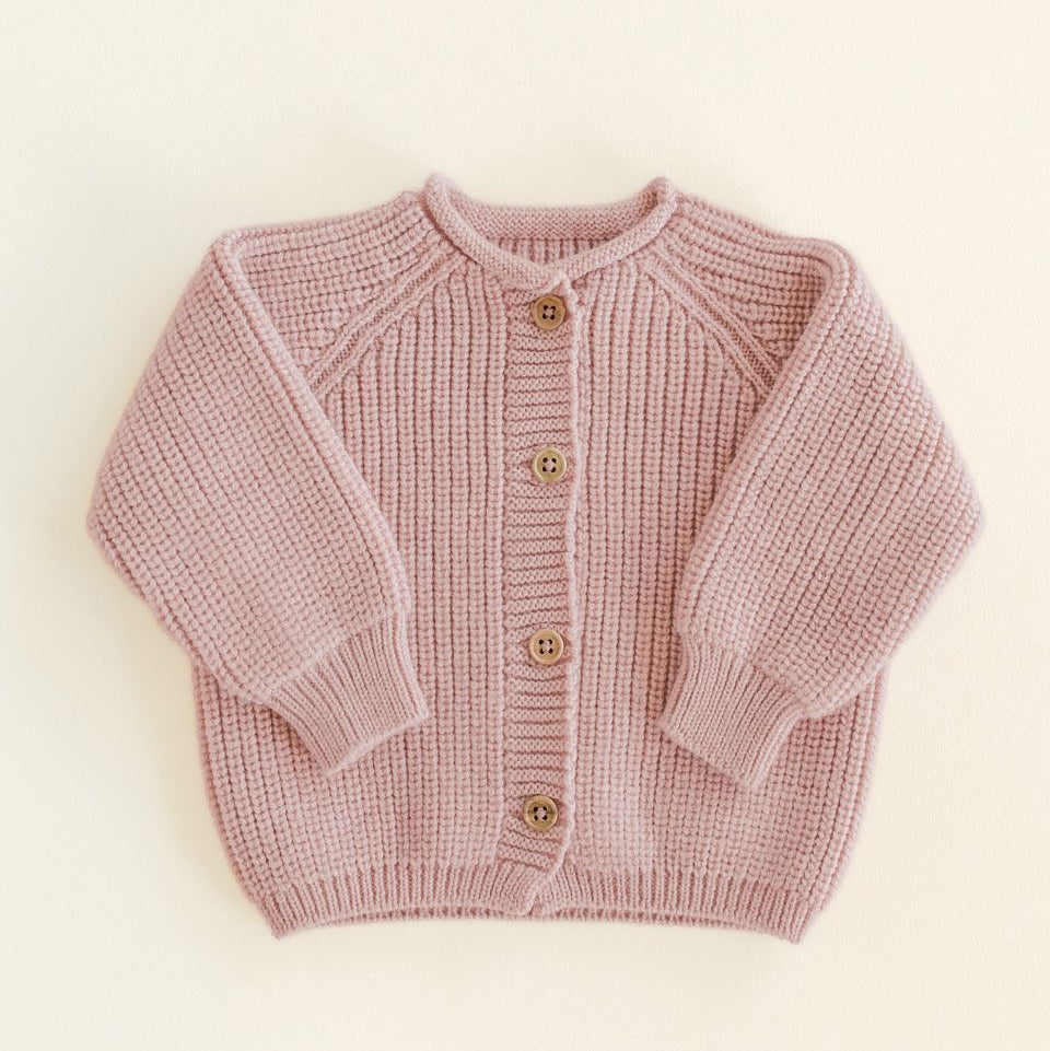 Cardigan baby powder