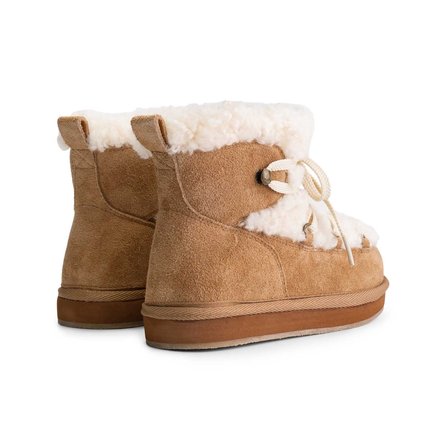 Charlie Petit nadie boots camel achterkant. 