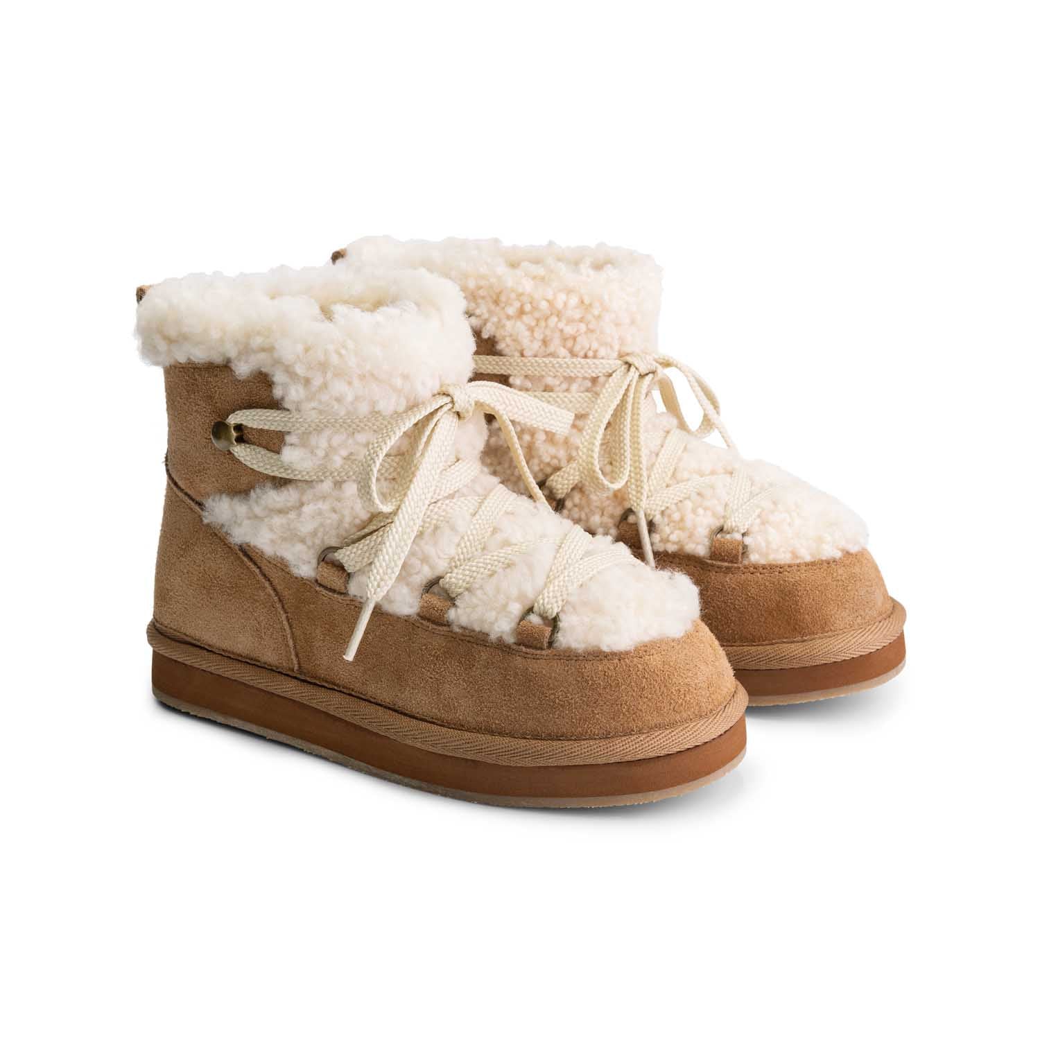 Charlie Petit nadie boots camel zijkant