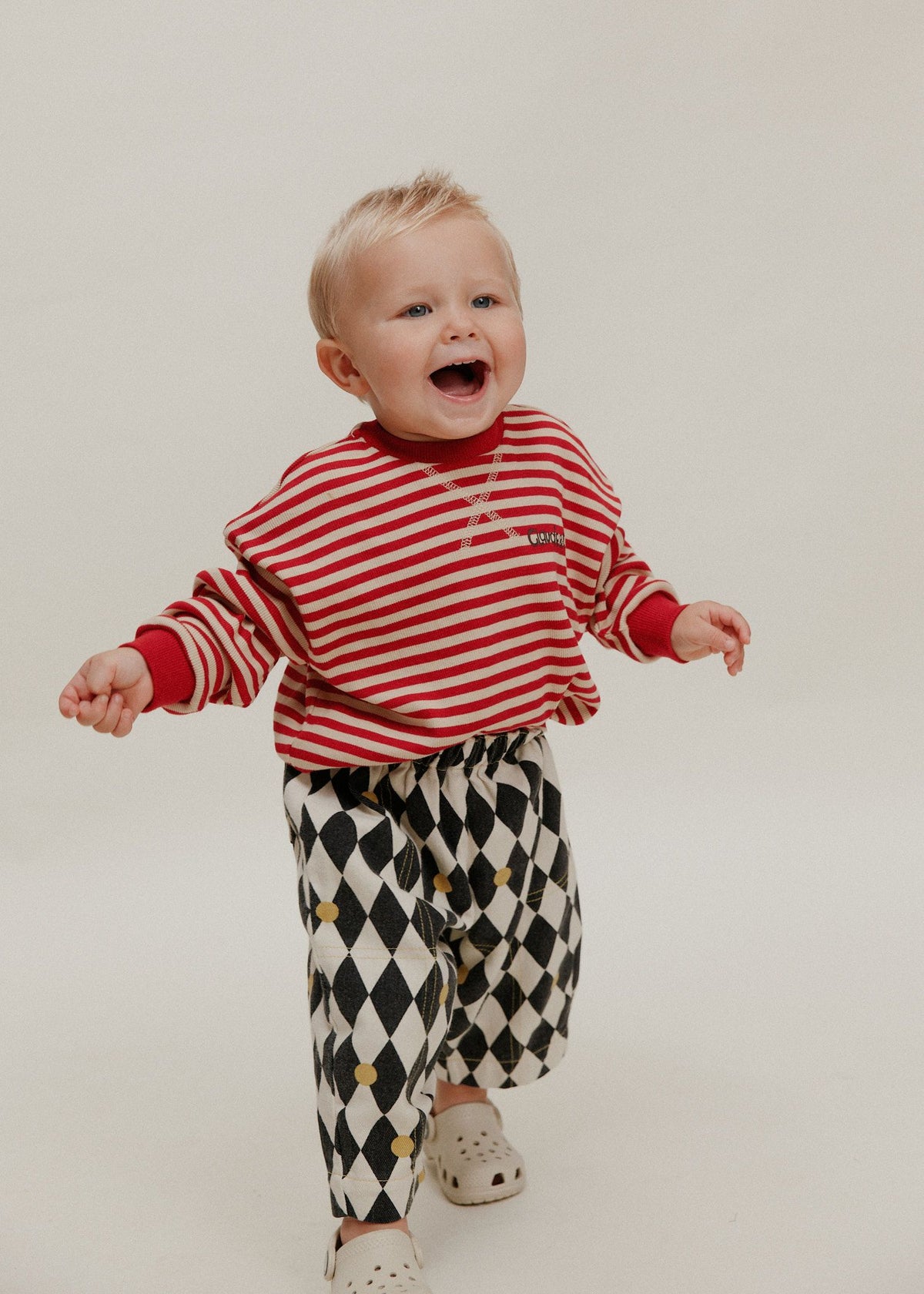Longsleeve crimson stripe