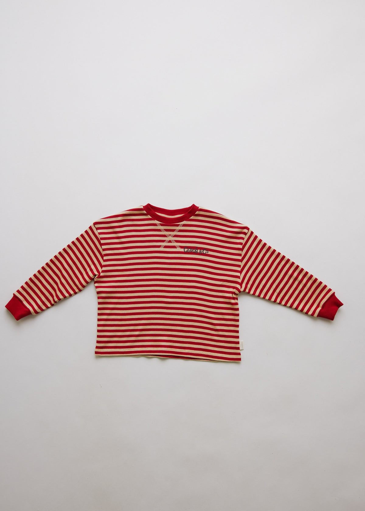 Longsleeve crimson stripe