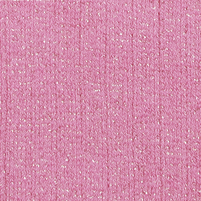 Sokken Ribbed Glitter Rose Bonbon