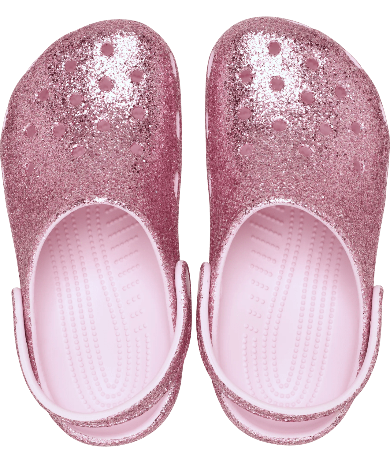 Crocs glitter rose