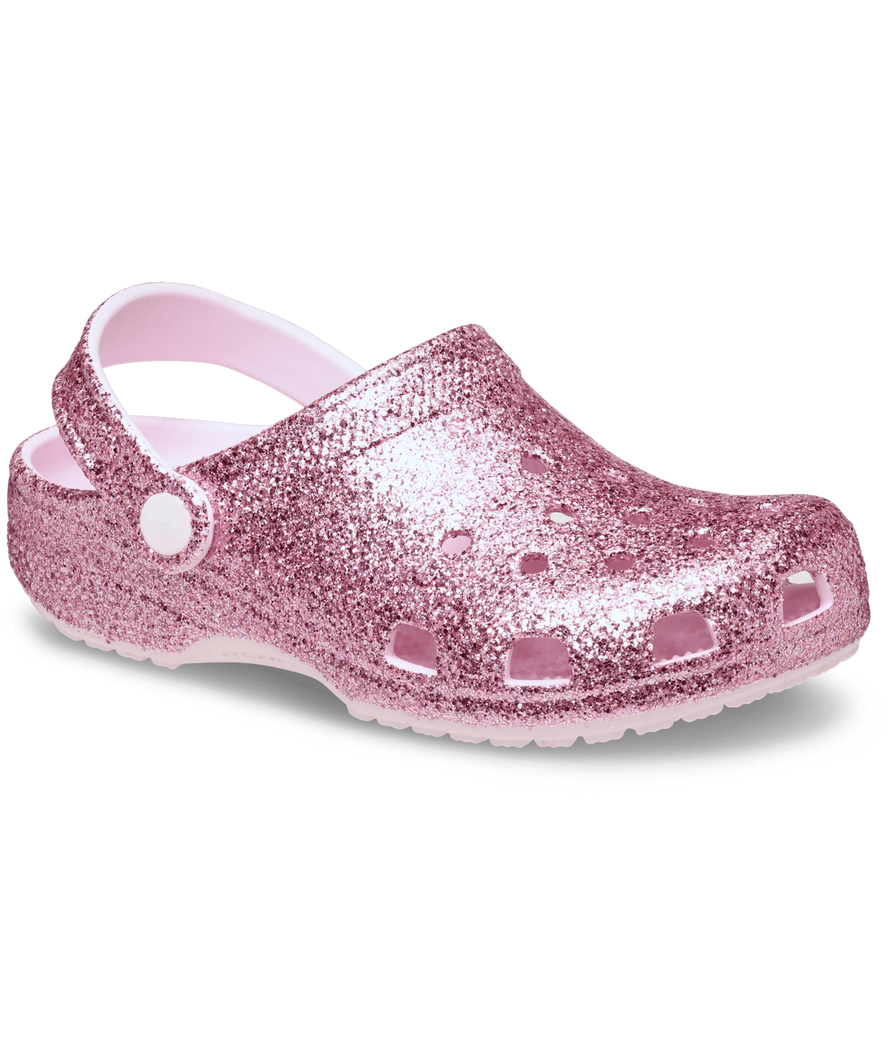 Crocs glitter rose