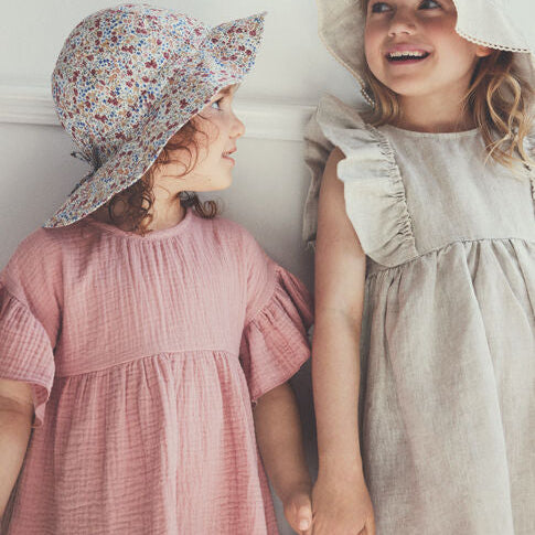 Muslin jurk rose