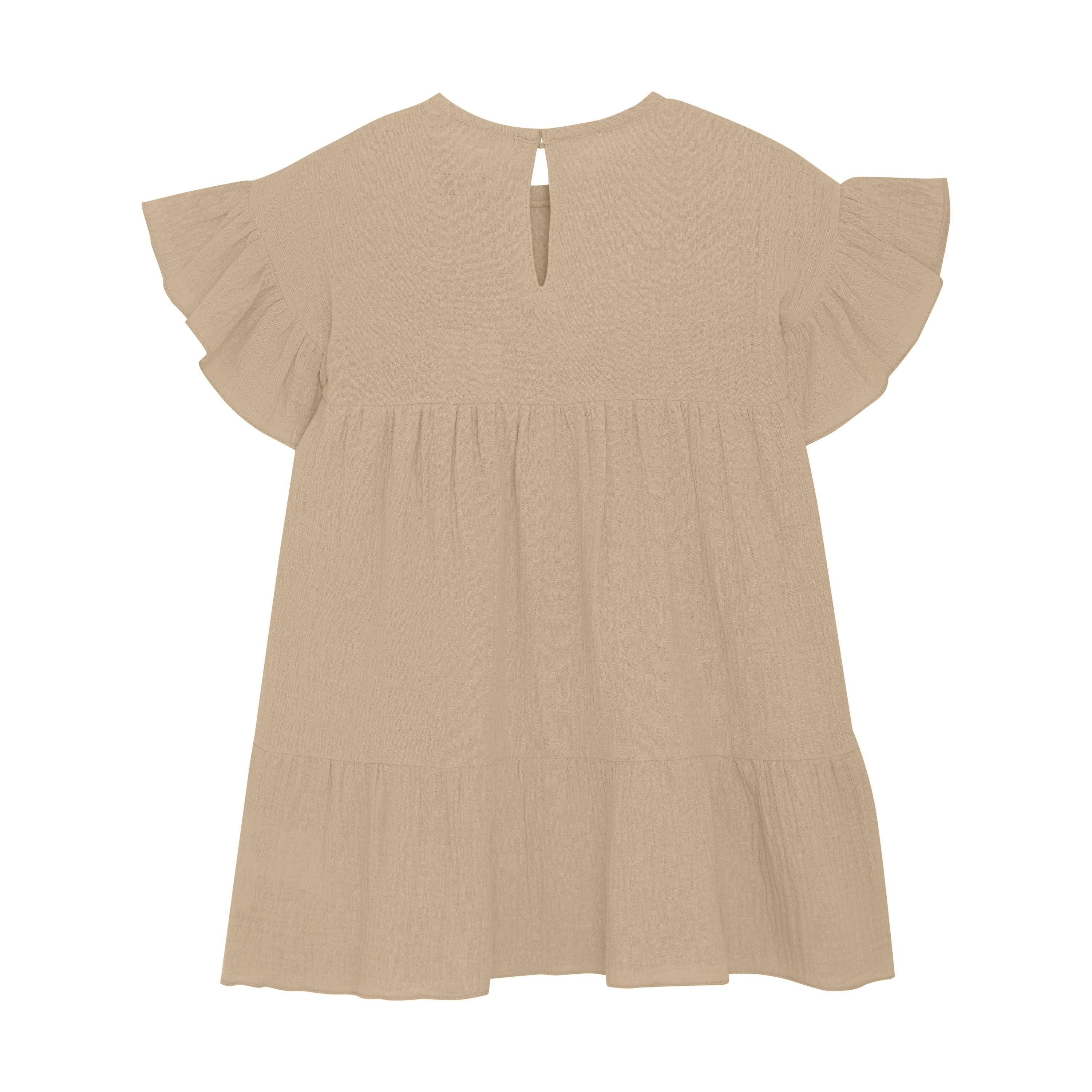 Muslin jurk sand