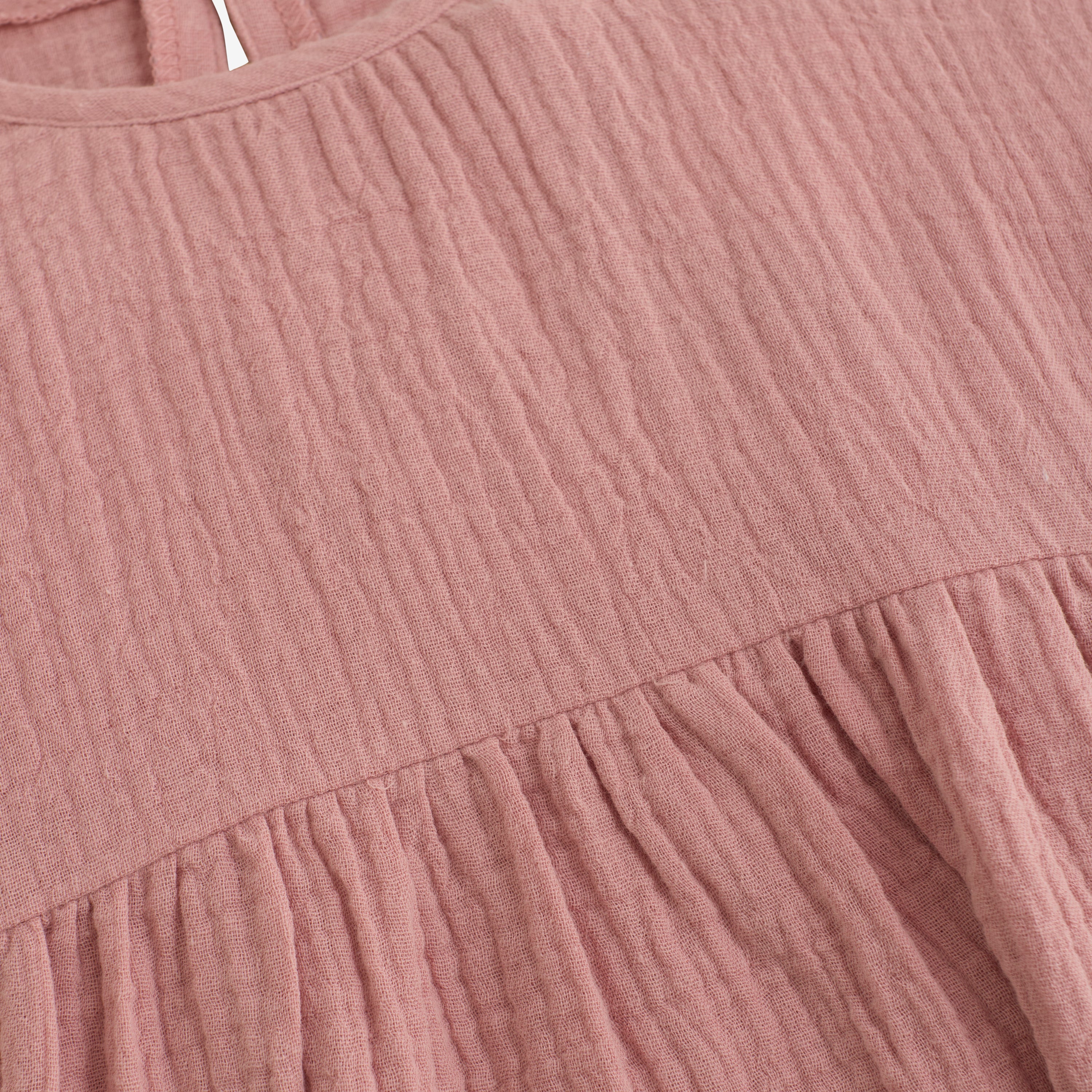 Muslin jurk rose
