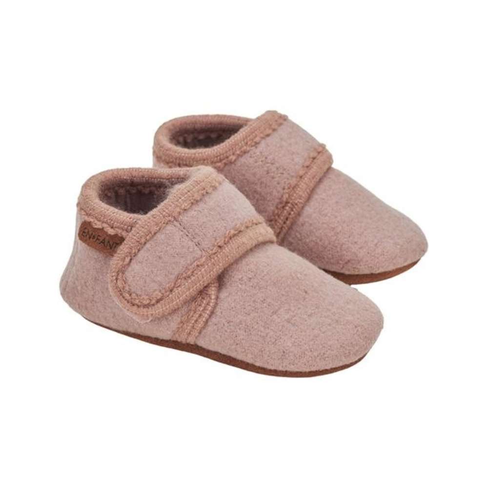 Enfant Babyslofjes wool rose