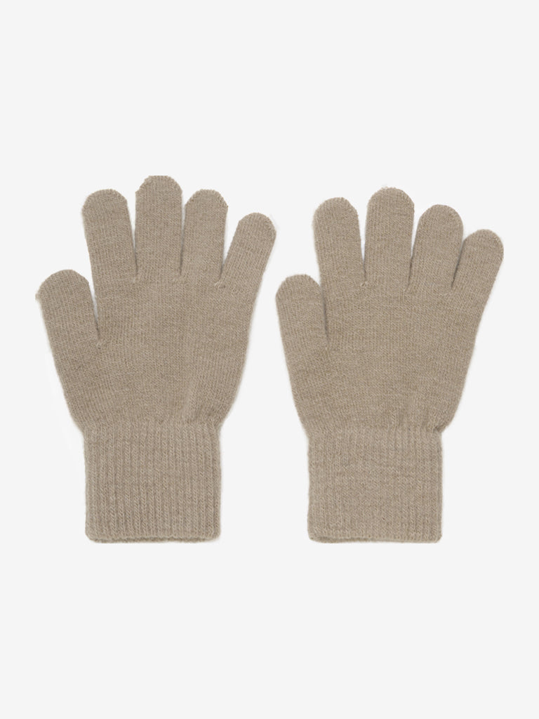 Wollen handschoenen beige