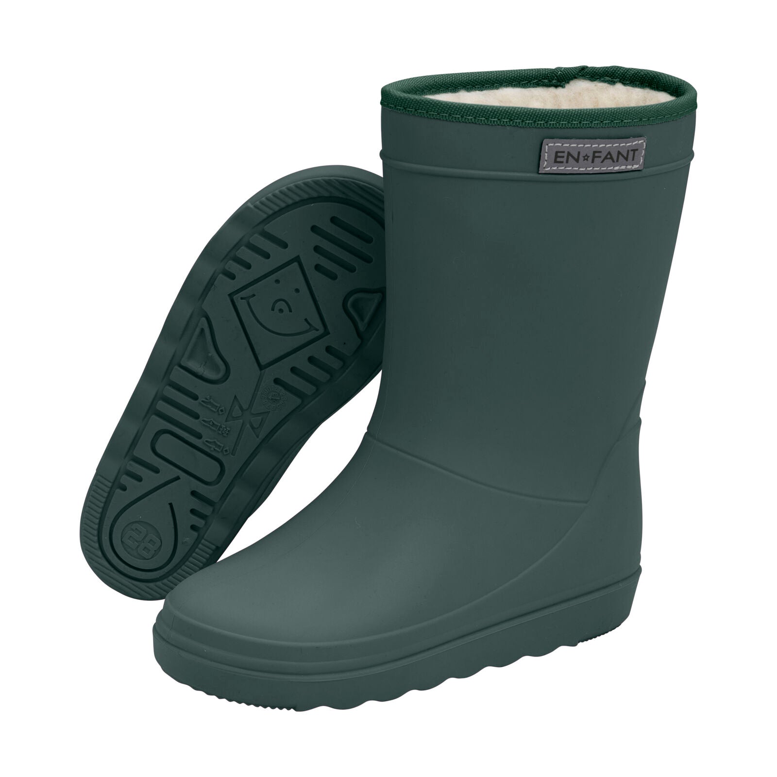 Thermoboots green gables Enfant voorzijde en onderkant.