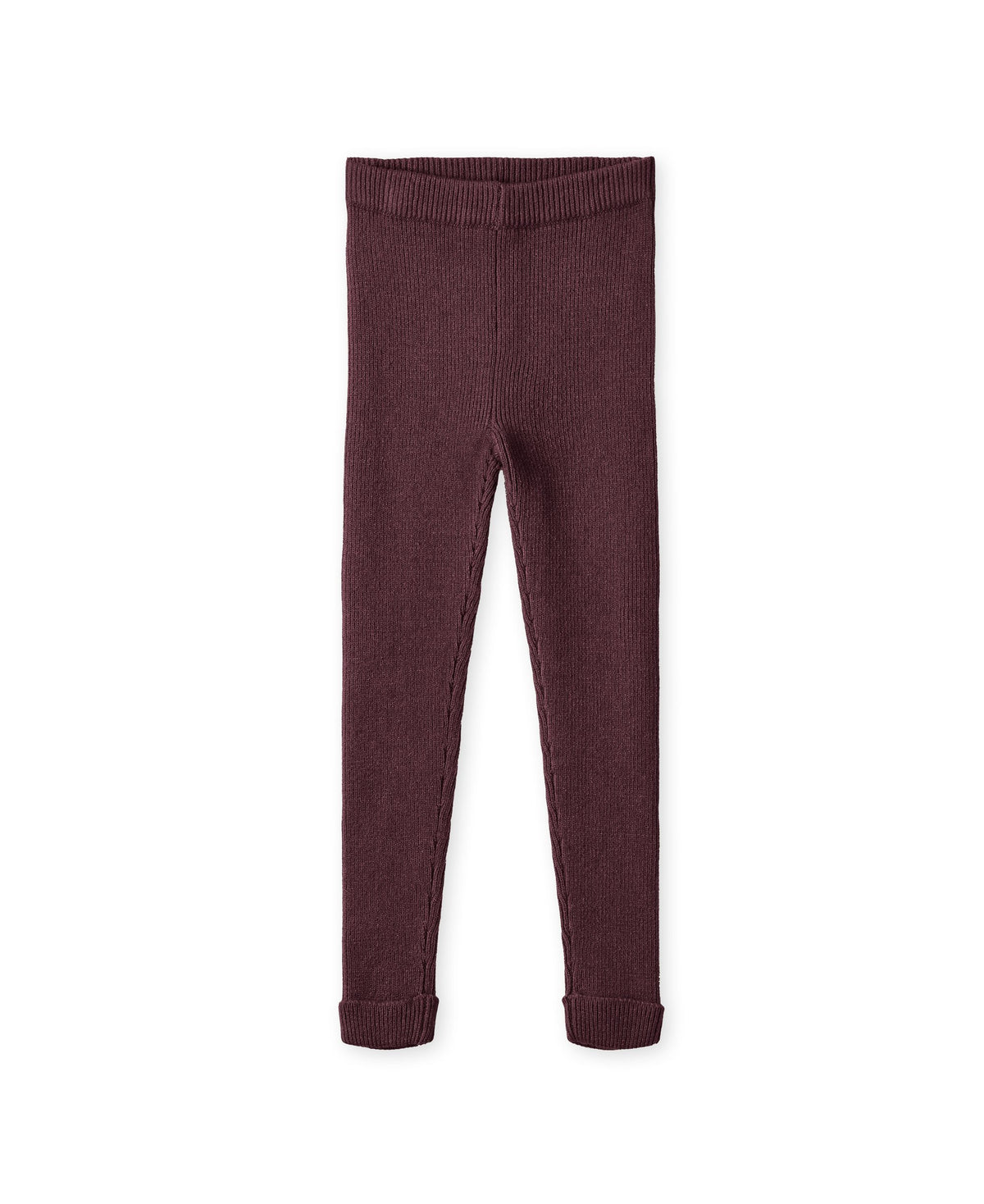 Rib legging burgendy