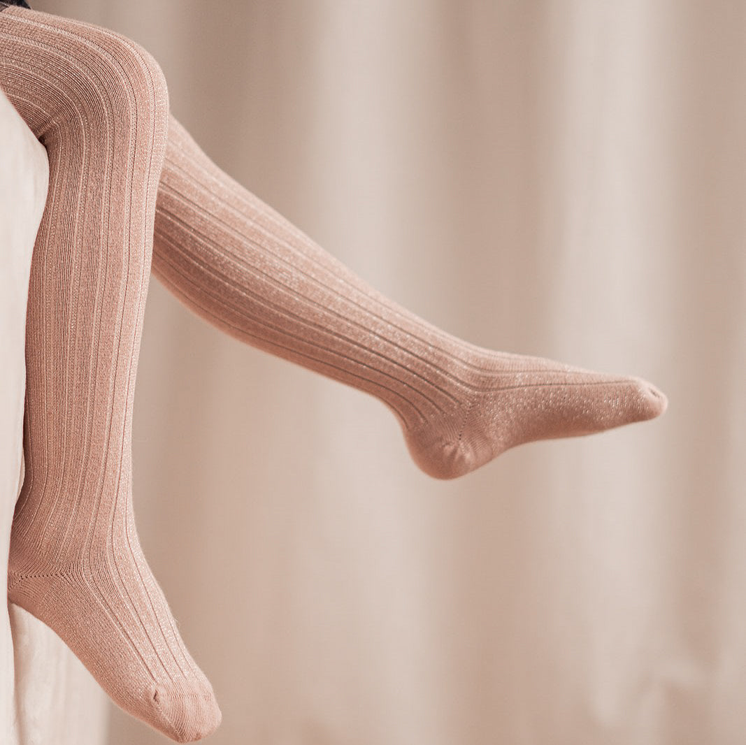 Maillot voor kinderen in de kleur glitter rose van merk collegien