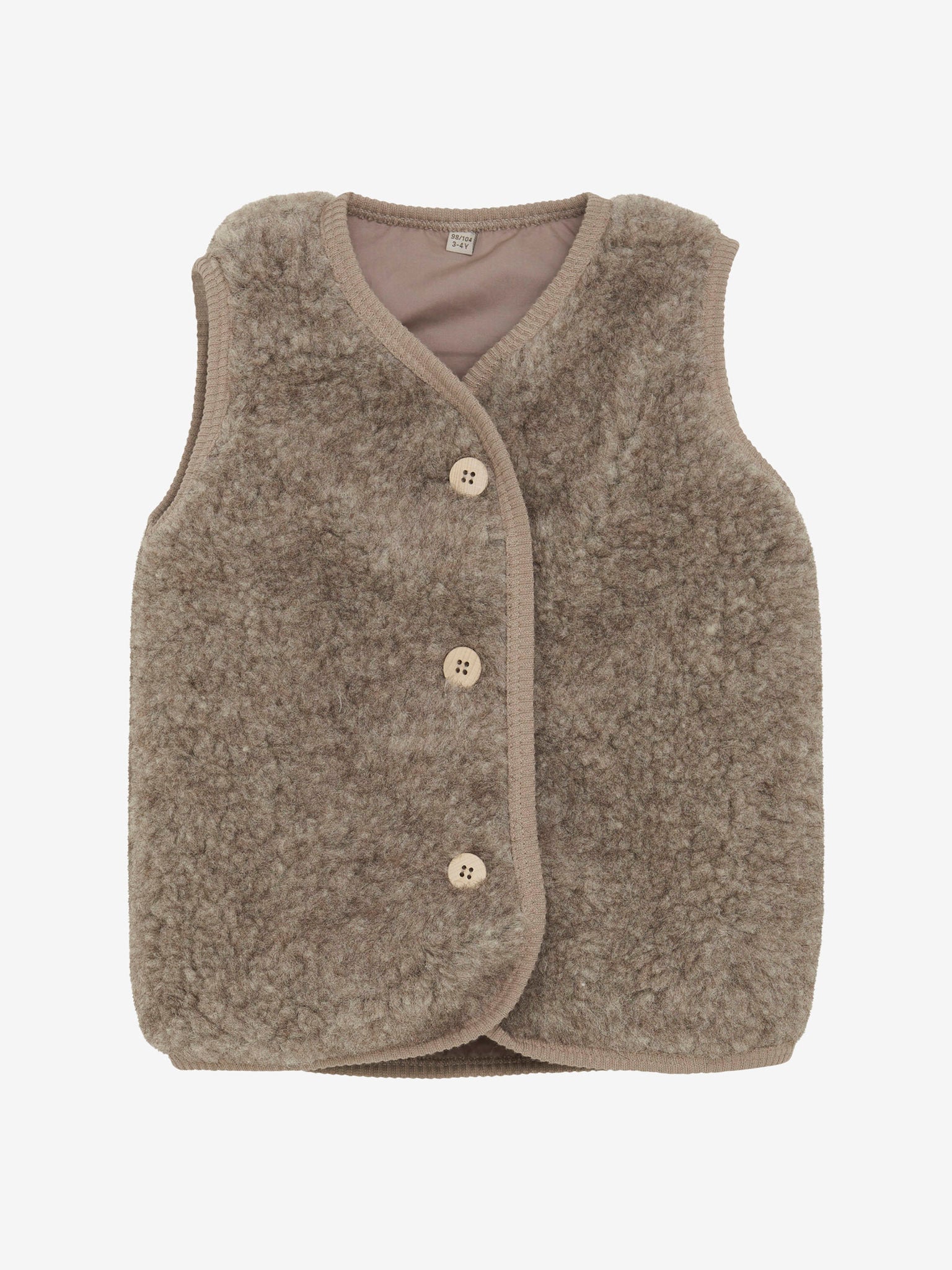 Bodywarmer merinowool bruin