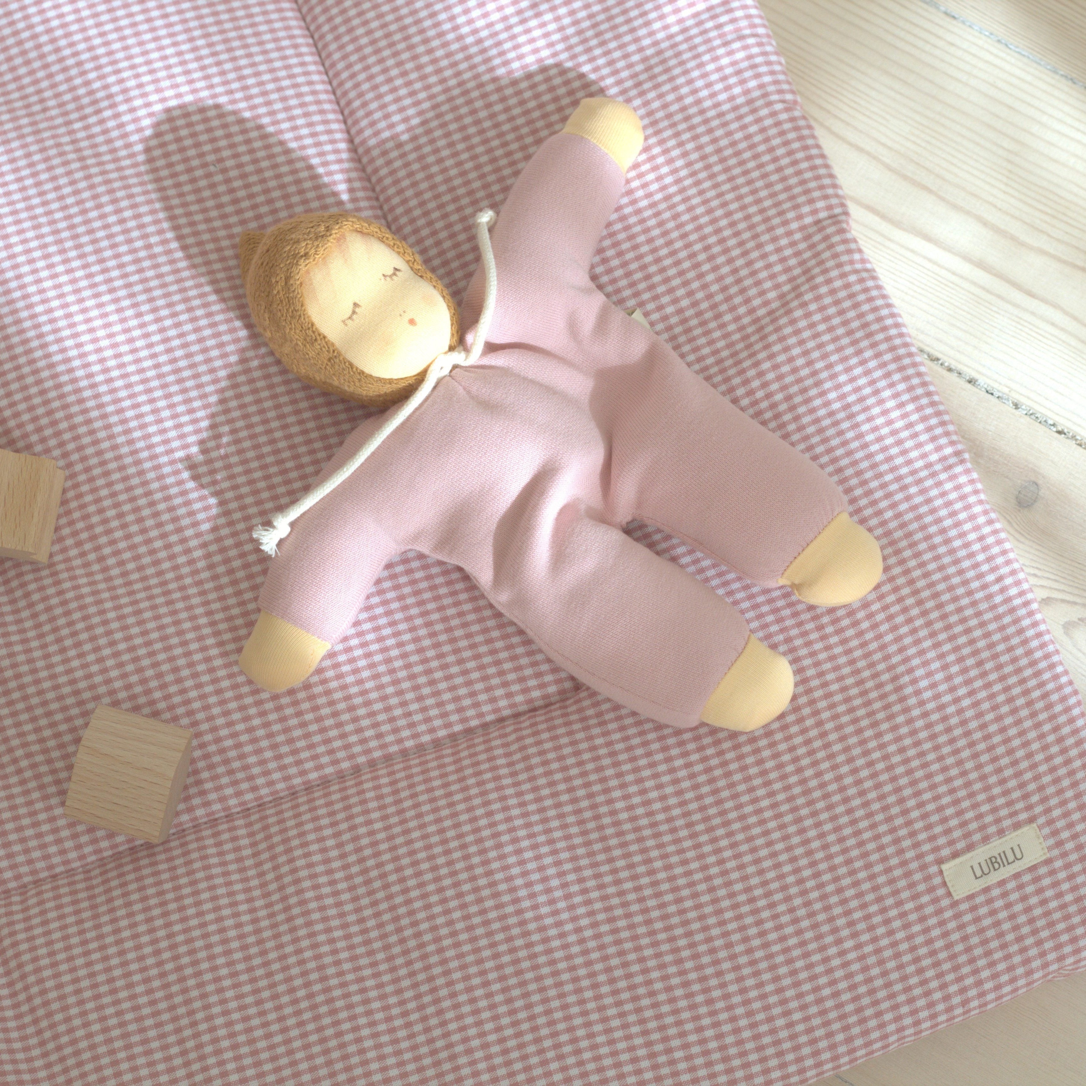 Speelmat rose ruitjes