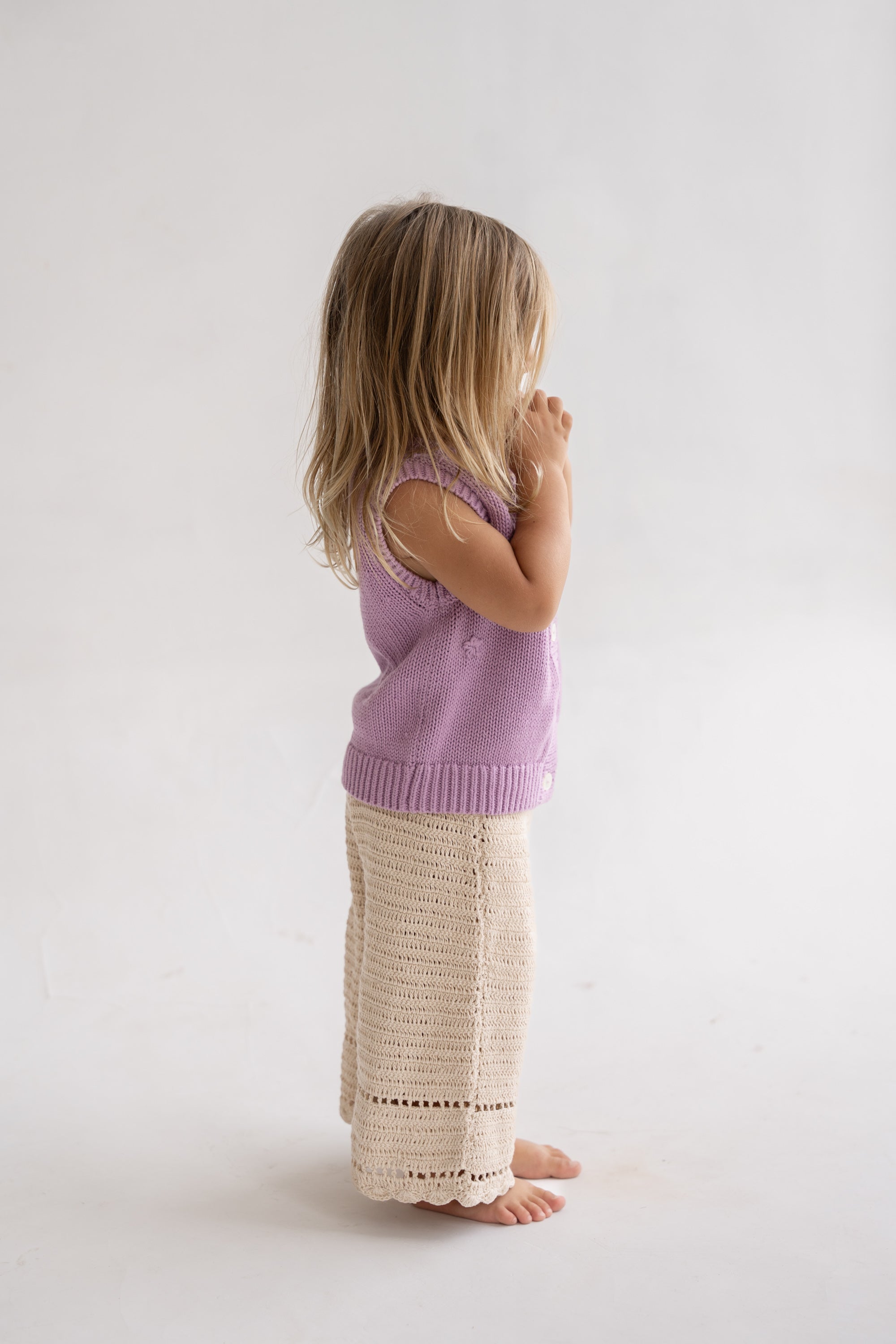 Floral vest mauve
