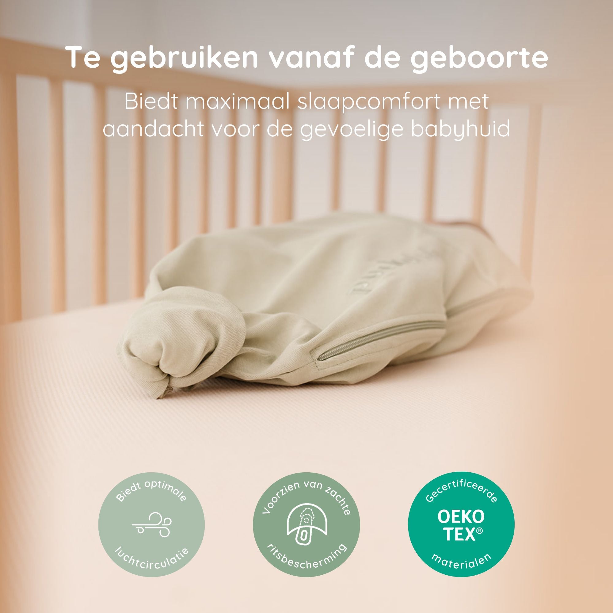 onderzijde Inbakerslaapzak Piep 0-3M Olive