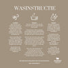 Was instructie (wasinstructie) voor wollen producten.