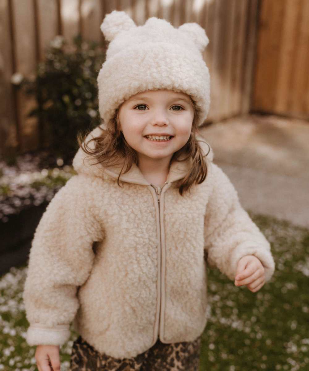 Jasje 100% wol beige