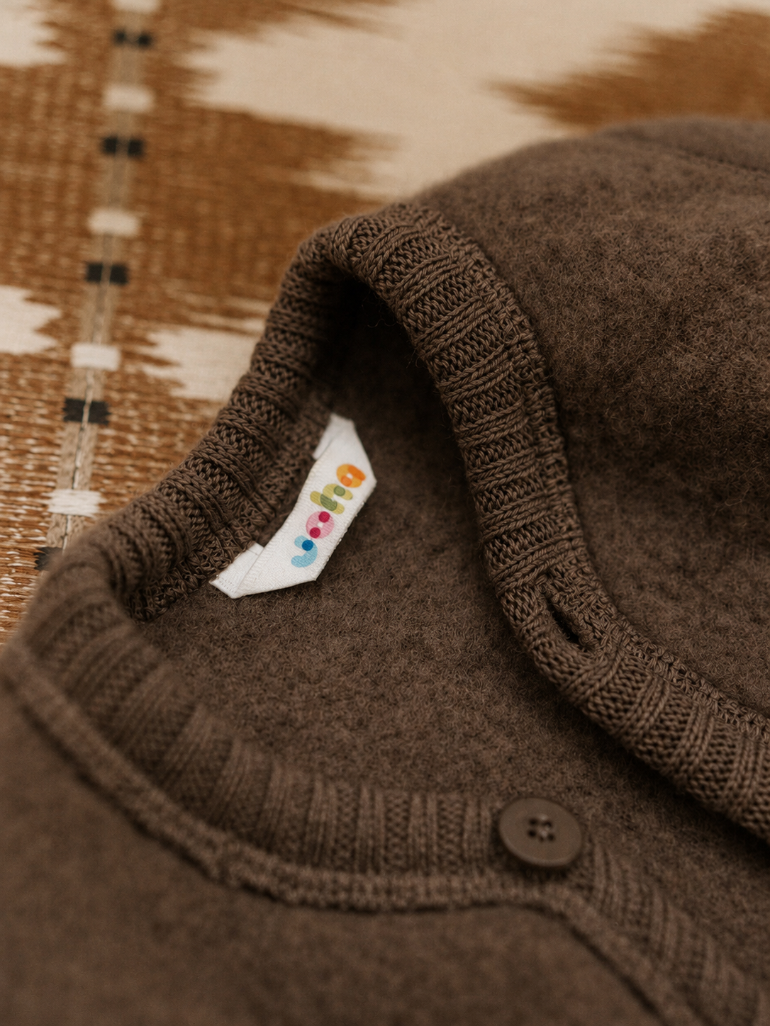 Vest wolfleece bruin
