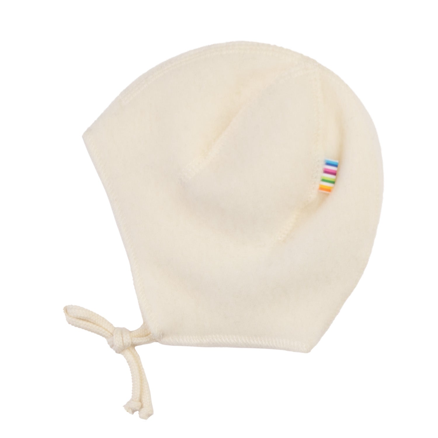 Fleece strikmutsje naturel